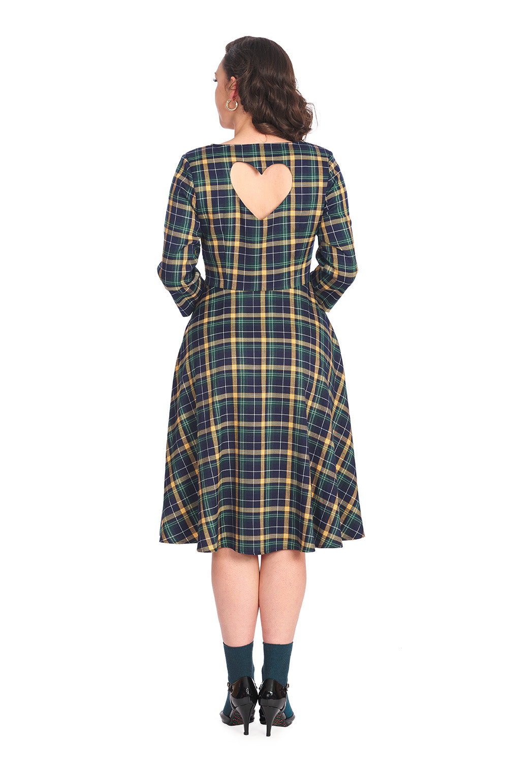 Sweet Joy 40s Dress navy-gelb