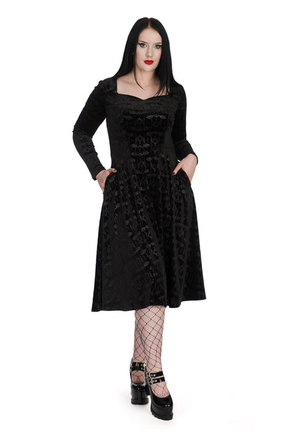 Velvet Bat Samt-Kleid