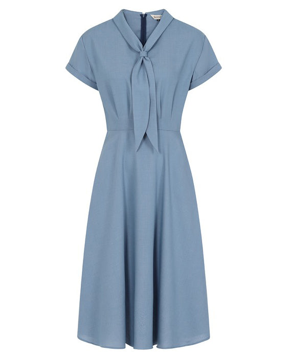 Shirley Sail Dress - 40er Jahre Kleid in blau