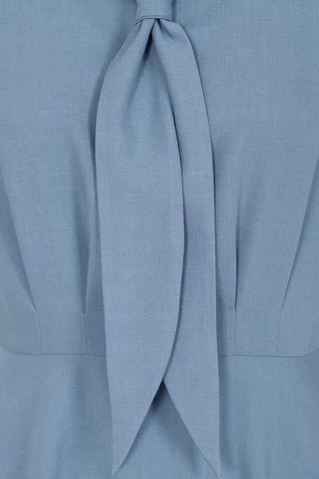 Shirley Sail Dress - 40er Jahre Kleid in blau