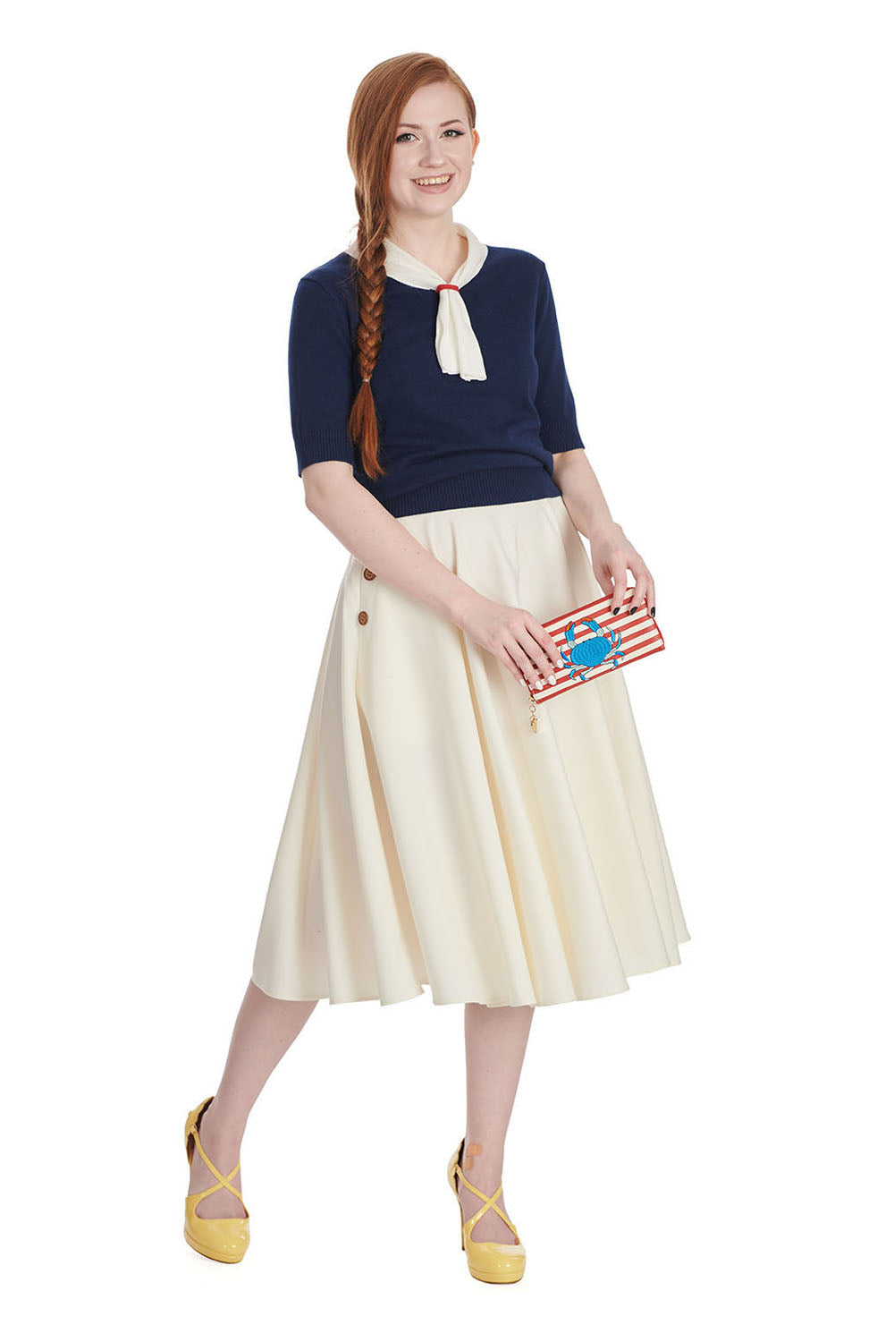Ahoi Sail Jumper navy - maritimer Sommer Pullover