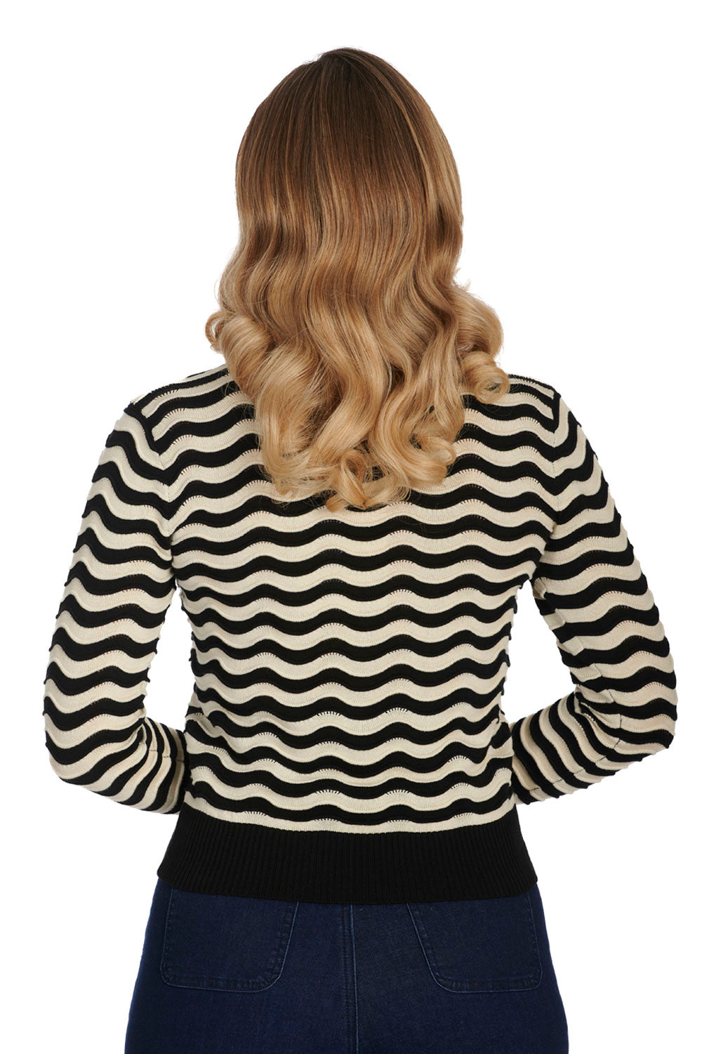 Sweet Stripes Pulli schwarz-ivory