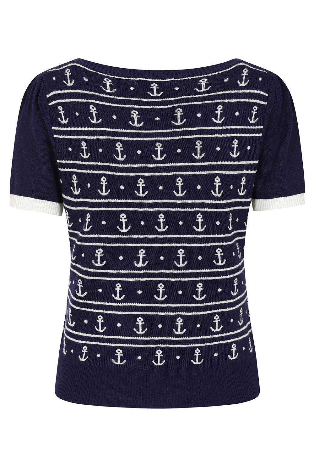 Nellie Anchor Jumper - maritimer Feinstrick Pullover