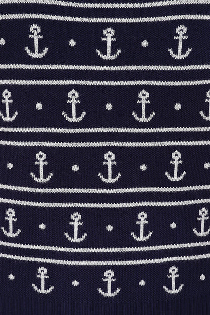 Nellie Anchor Jumper - maritimer Feinstrick Pullover