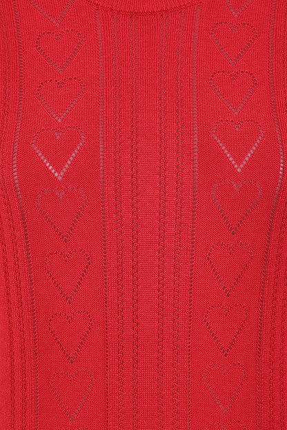 Red Ruby Hearts Jumper