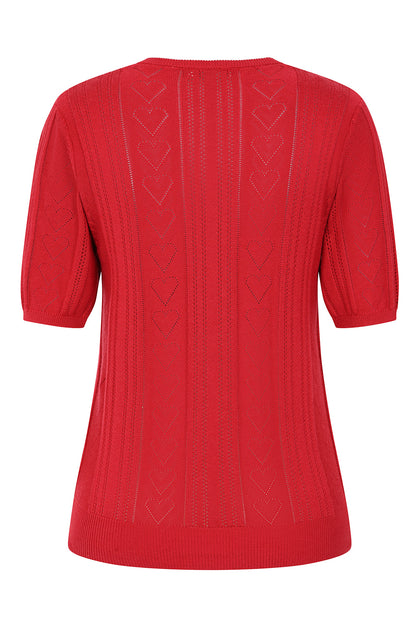 Red Ruby Hearts Jumper