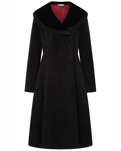 Clotilde Coat black – Vintage Wintermantel