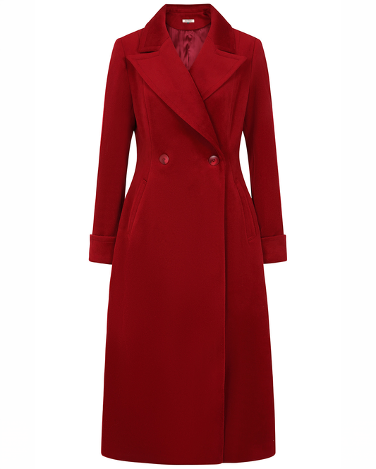 Abigail 40s Coat burgundy – Retro Mantel