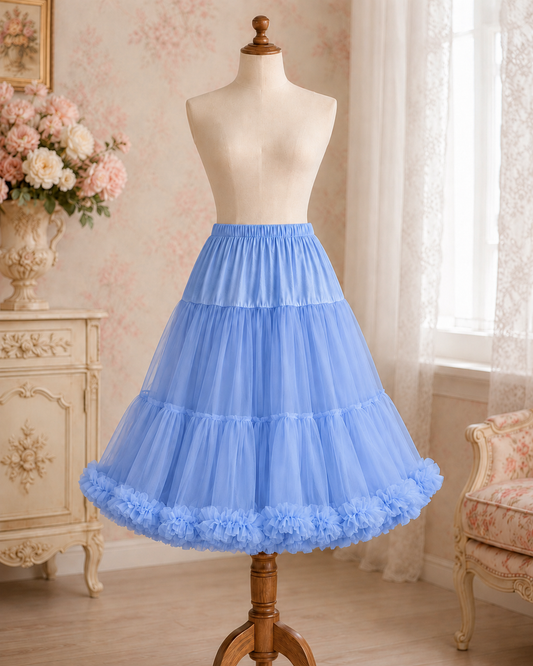 Petticoat 66 cm kornblumenblau