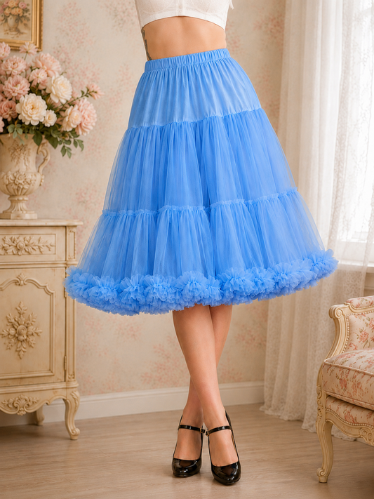 Petticoat 70cm kornblumenblau