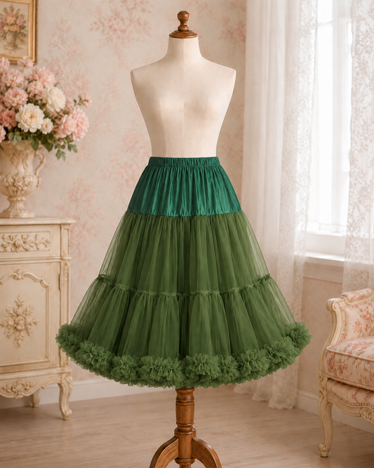 Petticoat 66 cm forest green