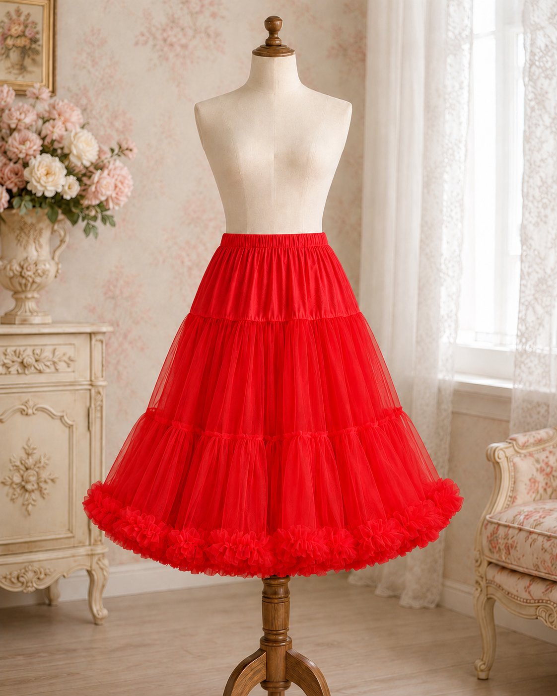 Petticoat 66 cm rot