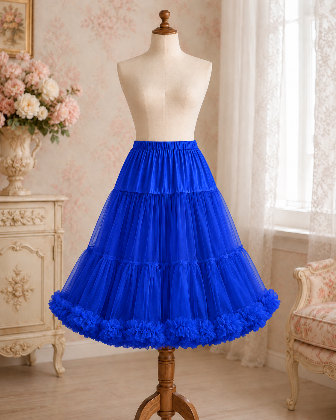 Petticoat 66 cm royal blau