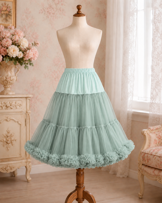 Petticoat 66 cm sage green