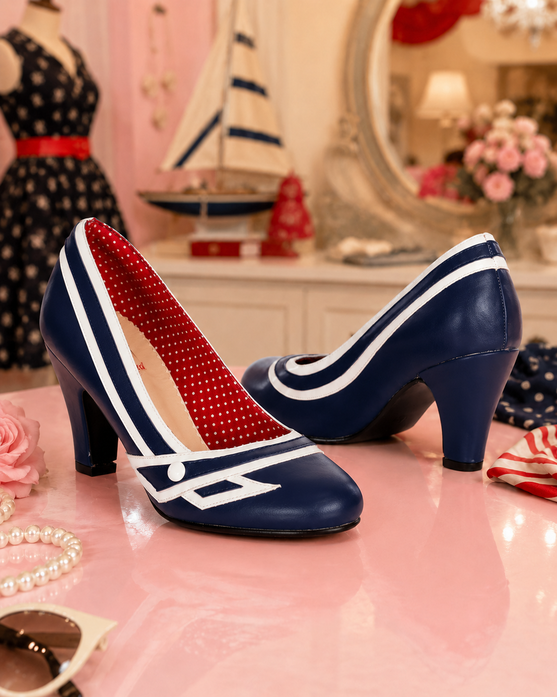 Kell Lee Nautical Heels - maritime Pumps