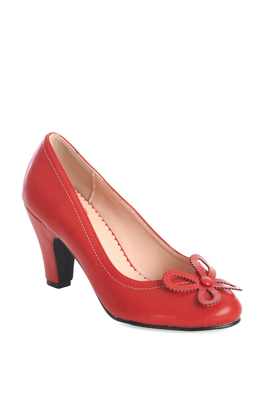 Noelle 50s Bow Pumps rot