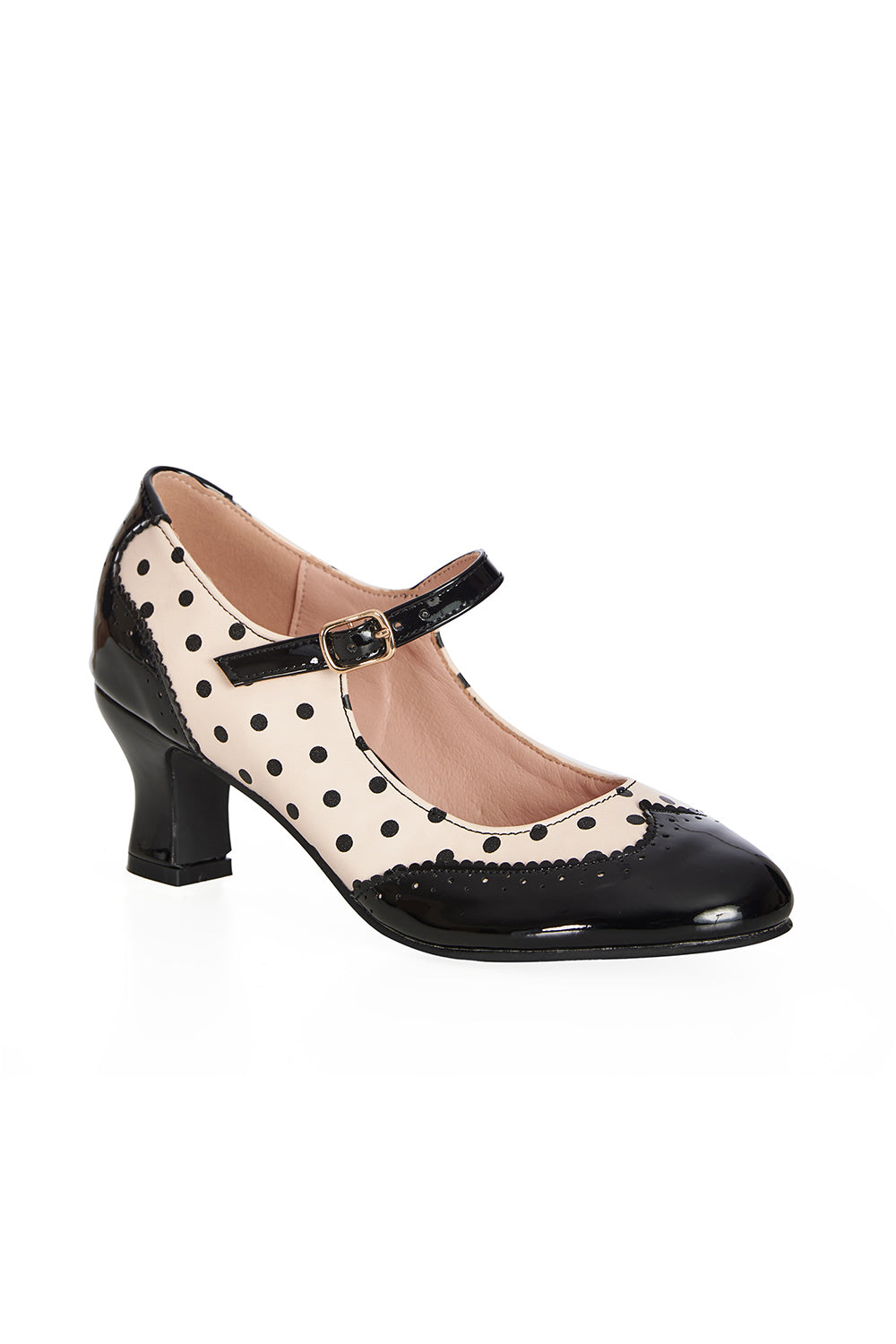 Steppin´Style Mary Janes nude-schwarz