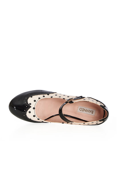 Steppin´Style Mary Janes nude-schwarz