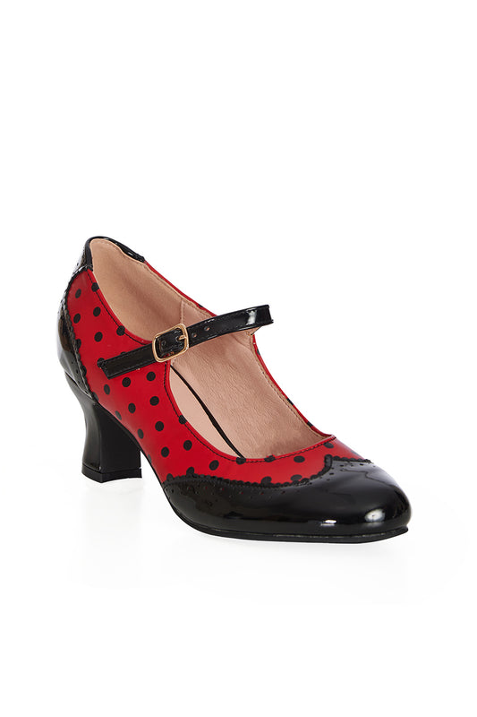 Steppin´Style Mary Janes rot-schwarz