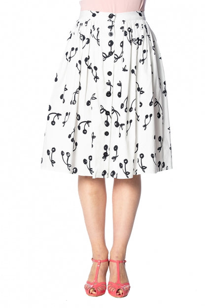 White Cherry Pop Skirt