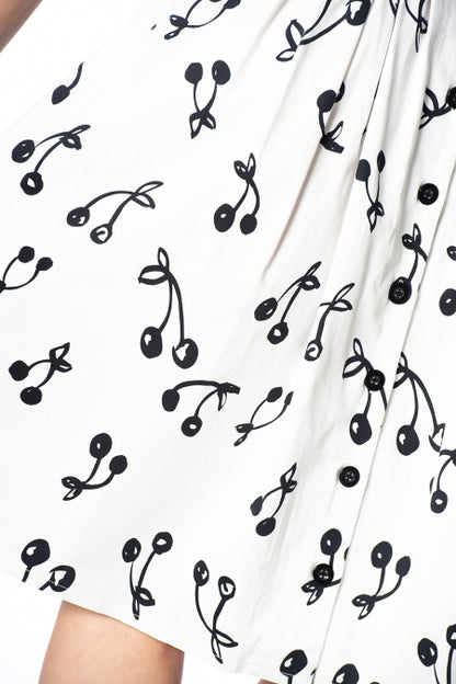 White Cherry Pop Skirt