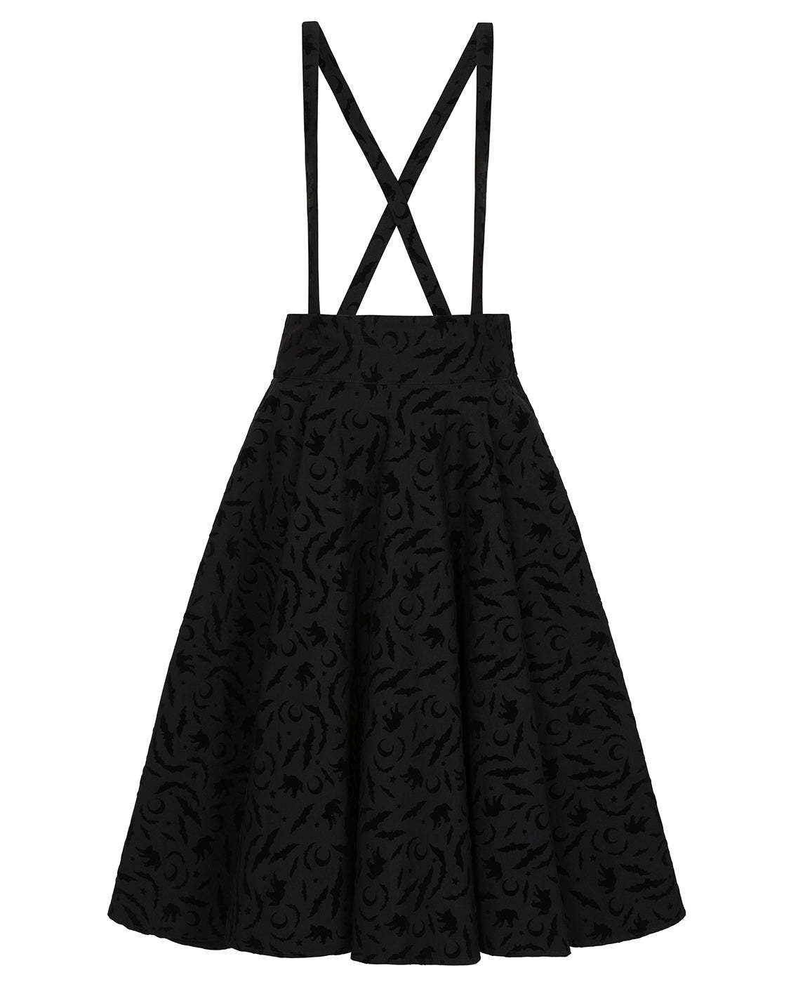 Cecille Bats Suspender Skirt - Rock mit Fledermäusen