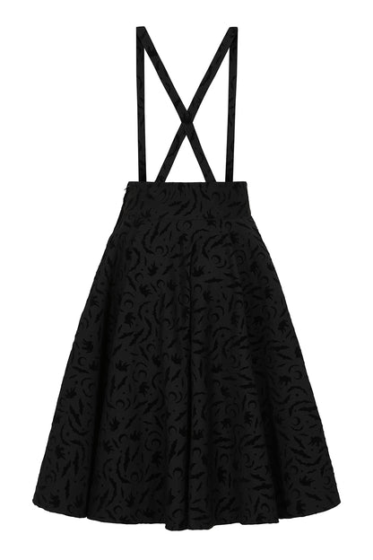 Cecille Bats Suspender Skirt - Rock mit Fledermäusen