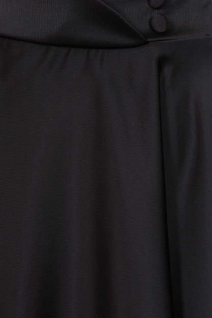 Black Legacy Circular Skirt - Retro Rock in schwarz