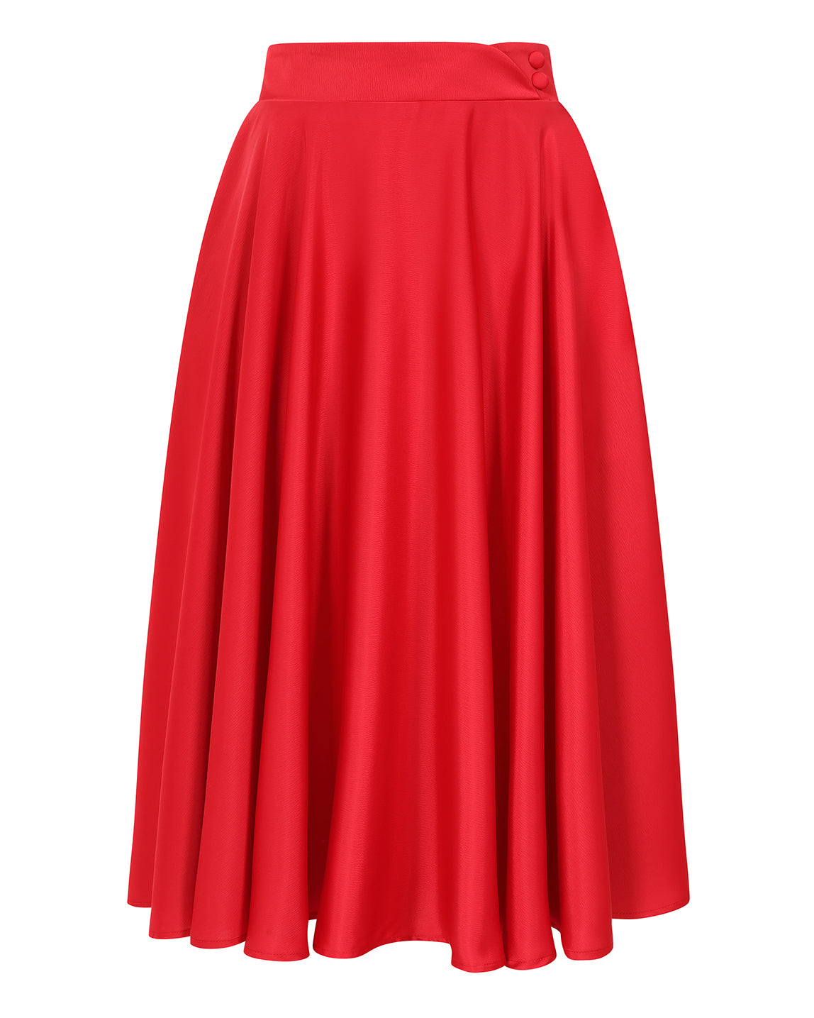 Red Legacy Circular Skirt - Retro Rock in rot