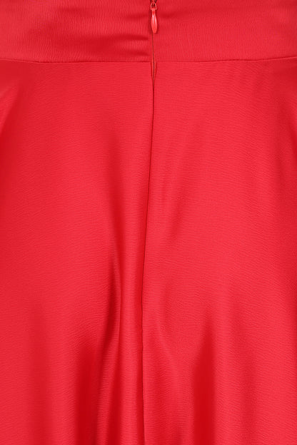 Red Legacy Circular Skirt - Retro Rock in rot