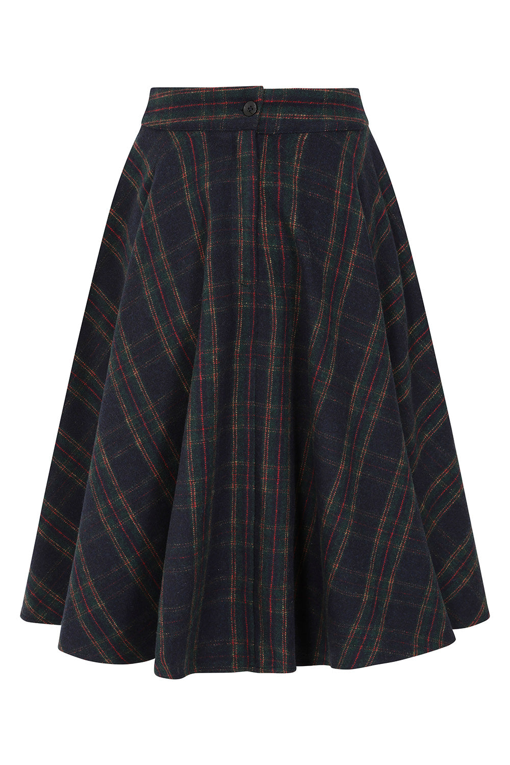 Wool Mix School Skirt - Winterrock Wolle navy
