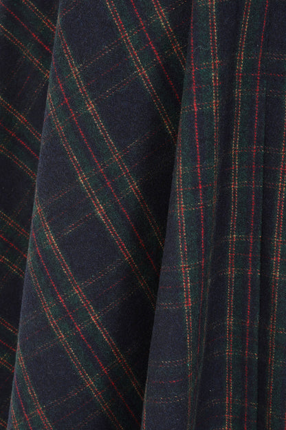 Wool Mix School Skirt - Winterrock Wolle navy