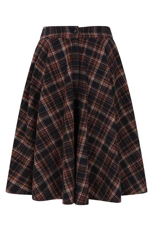 Cary Books Check Skirt - Retro Rock kariert