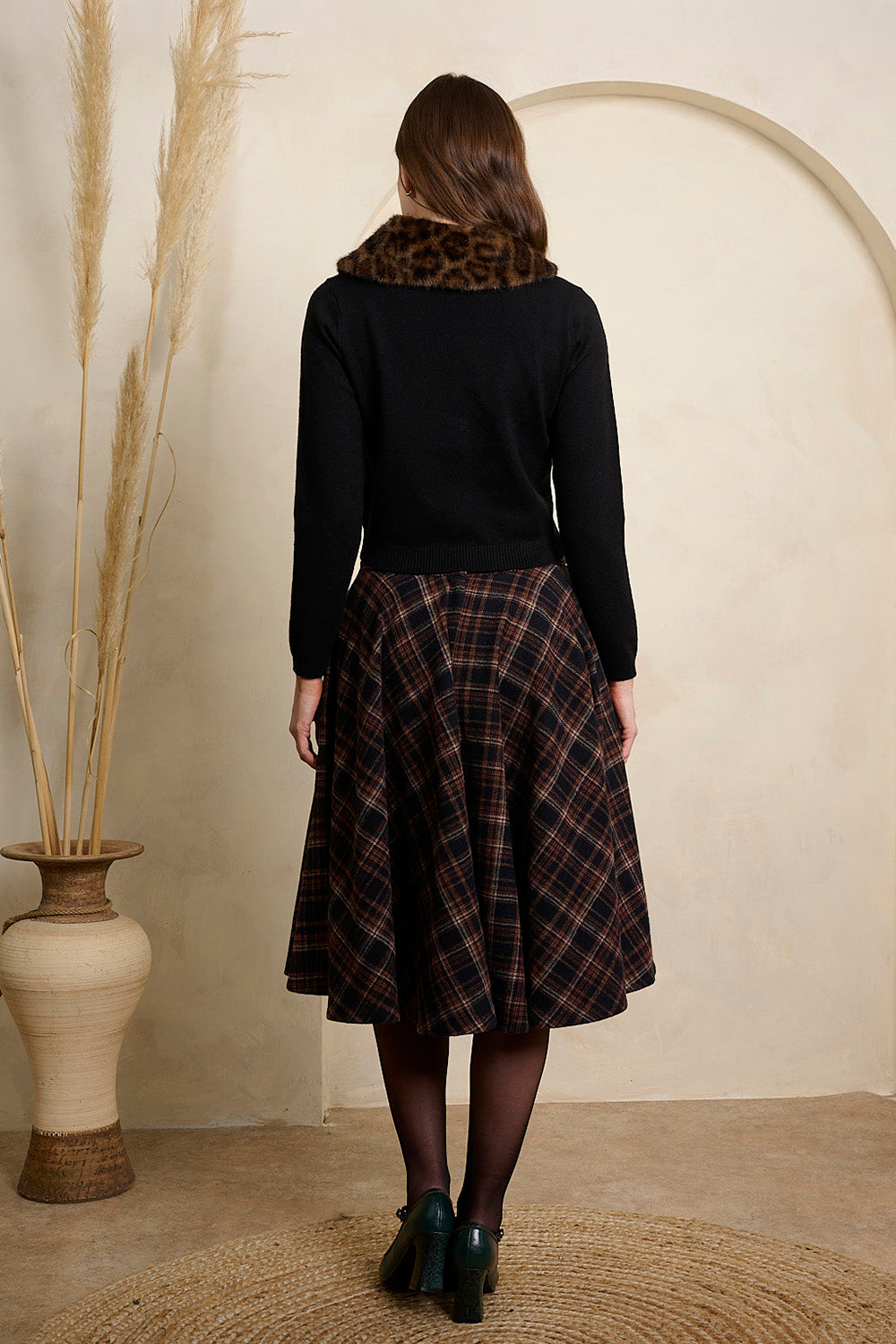 Cary Books Check Skirt - Retro Rock kariert