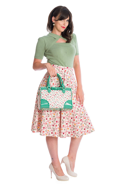 Beth Vintage Stricktop grün
