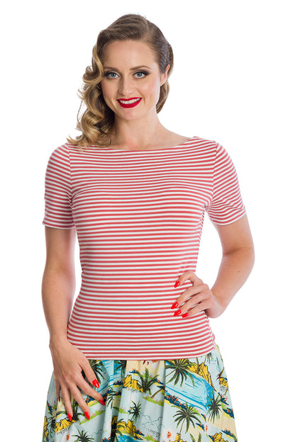 Szizzle Stripe Top pink