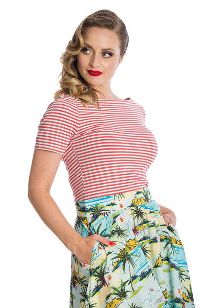 Szizzle Stripe Top pink