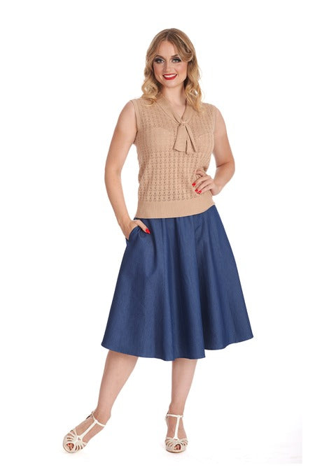 Anchor Ahoi Top - Feinstrickoberteil in tan