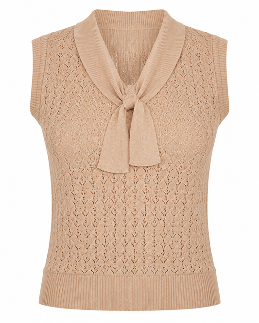 Anchor Ahoi Top - Feinstrickoberteil in tan