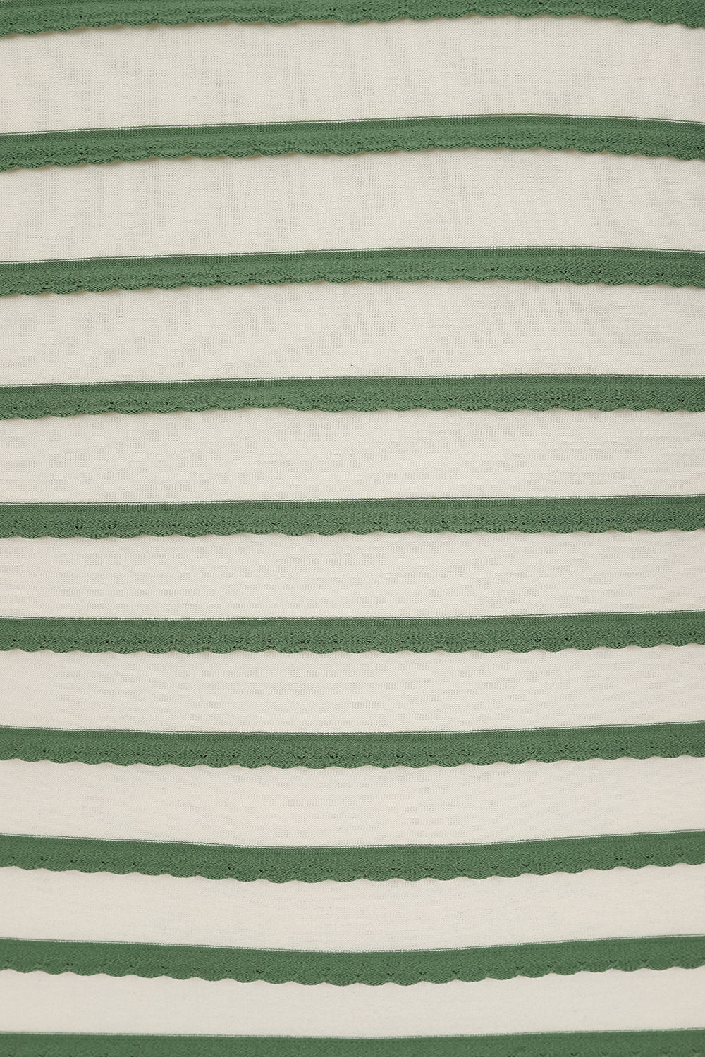 Green Summer Ethel Top - grün gestreiftes Scoop Neck Shirt