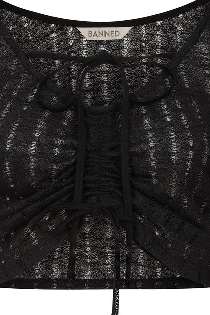 Witching Goth Top - Oberteil mit Hexen-Ärmel