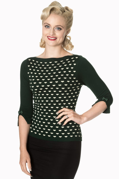 Rules of the Heart Jumper dunkelgrün