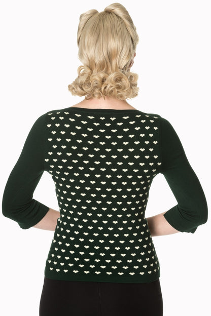 Rules of the Heart Jumper dunkelgrün