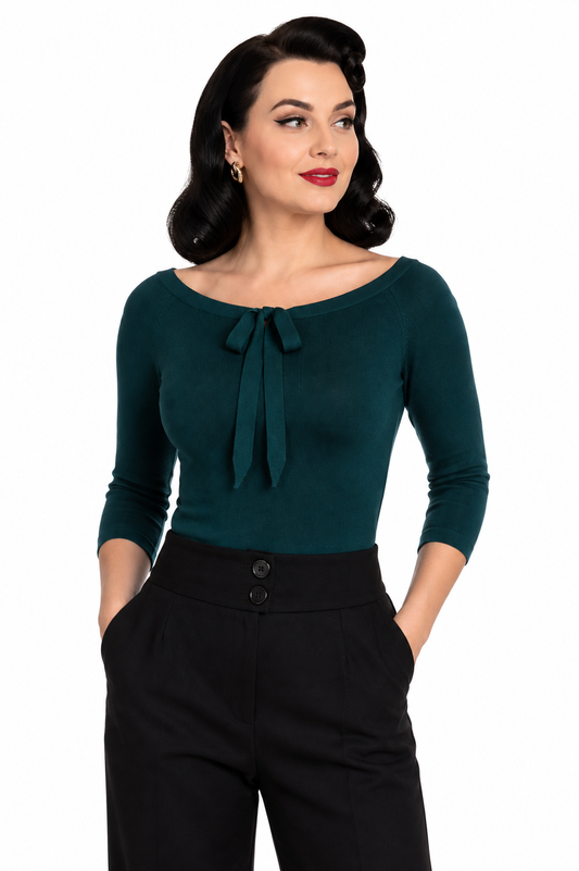 Pretty Illusion Top bottle green