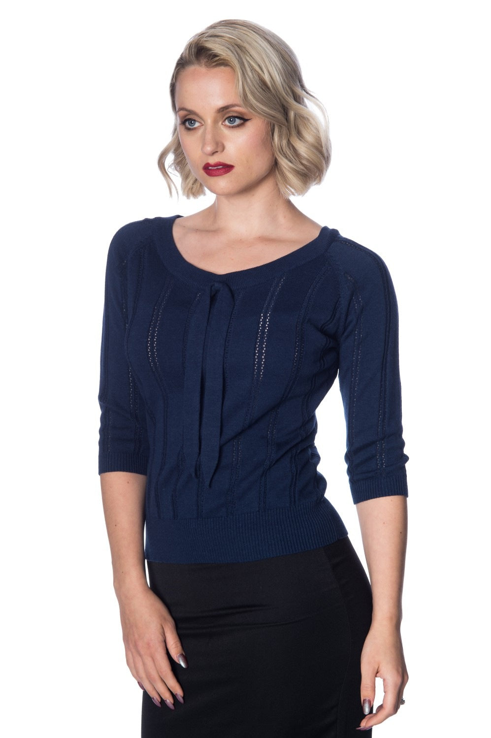 Belle Bow Pulli night blue