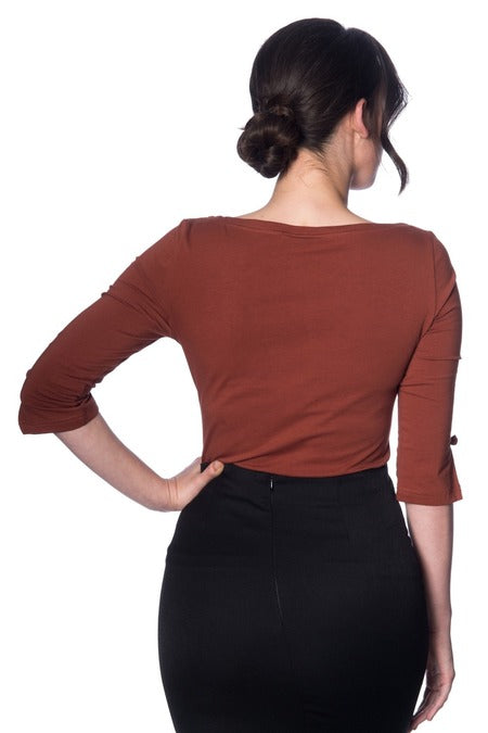 Oonagh Basic Top braun