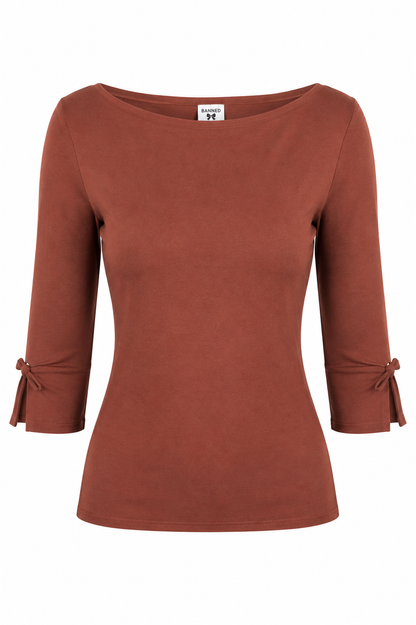 Oonagh Basic Top braun