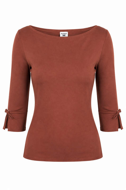 Oonagh Basic Top braun