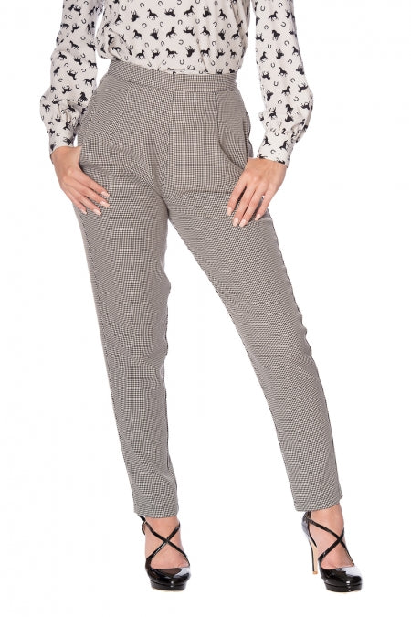 Betty Houndstooth 40s Trousers