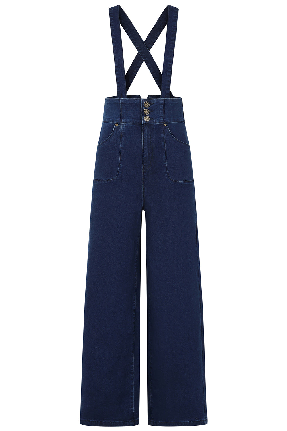 Denim Day Trousers - HighWaist Jeans mit abnehmbaren Trägern